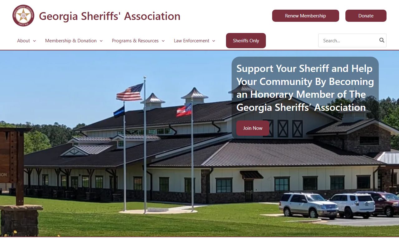 Georgia Sheriffs Association page for finding local jail roster contacts